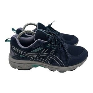 ASICS‎ Gel Venture 7 Running Shoes Women's Size 9 Navy Blue Aqua Sneakers